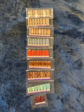 Assorted Press-On Nail Wraps - Multicolor Set